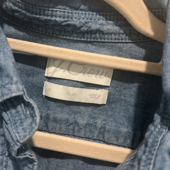 J Crew Tuxedo Style Denim Shirt - Picture 6 of 8